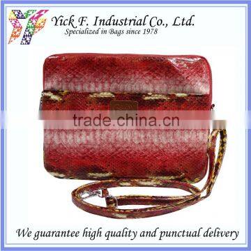 Red Color Snake Pattern PU Leather tablet pouch / tablet sleeve