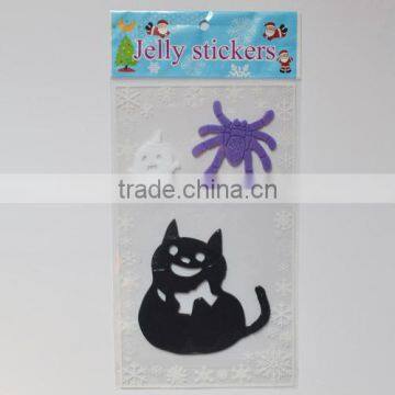 Wholesale cheap promotional stationery gift gel jelly cling window sticker