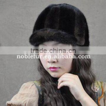 2015 hot sale genius and charming Korean style mink fur beret headwear