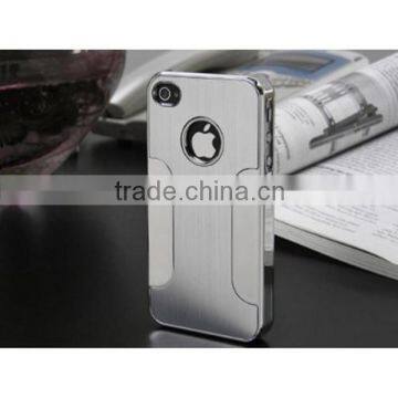2013 luxury high quality brushed hard metal case for iphone4 4s
