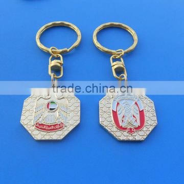 UAE eagle gold keychian 2016 national day keyring