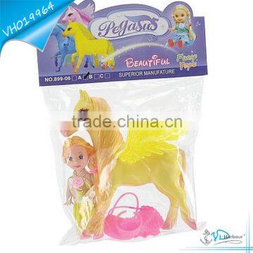 New Flying Horse Toy with Barbie for Children