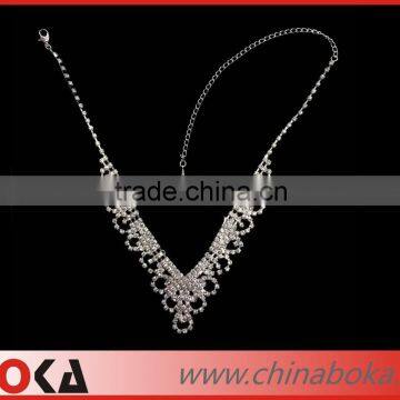 BOKA high quality sparkling crystal rhinestone neck trim, rhinestone choker trim