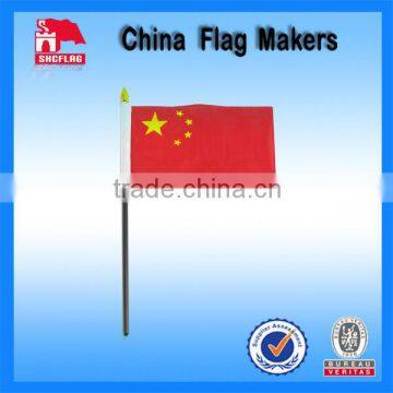 High Quality Custom Nation Logo Plastic Stick Flag For Sports