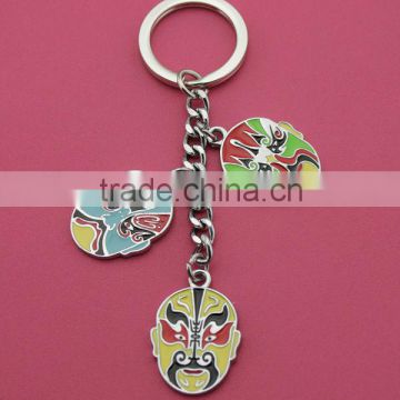 China's facial makeup keychain Beijing opera keychain Good Quality facial makeup keychain