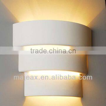 hotel White Gypsum Plaster Decorative Wall light e27