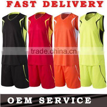 2015 high quality OEM promotional custom korea basketball jersey design