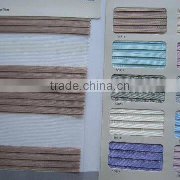 Manufacture 100% Polyester Material Roller Type Pleated Zebra Blind Fabric