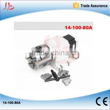 14-100-80A CNC Rotary axis with chuck for cnc router