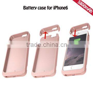 External backup battery case for IPhone6 5800mAh power case