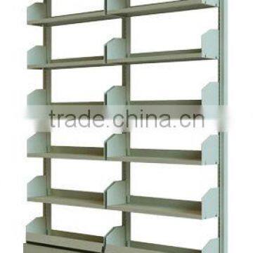 6 Tiers Adjustable Single Face Metal Open Book Rack