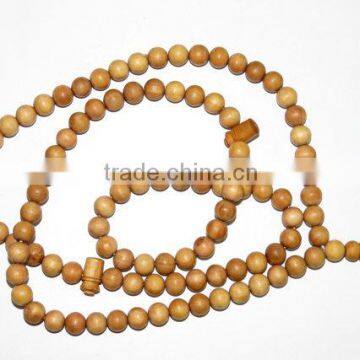 Natural Sandal Wood Islamic Prayer Beads 8.5MM APPROX 32 INCH Good Quality On Wholesale Price