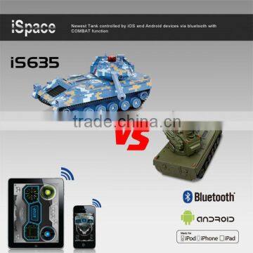 iS635 newest smartphone combat tank controlled by ios and android devices via bluetooth with combat function