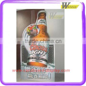 Beer shape Cardboard display exhibition standee for Promotion