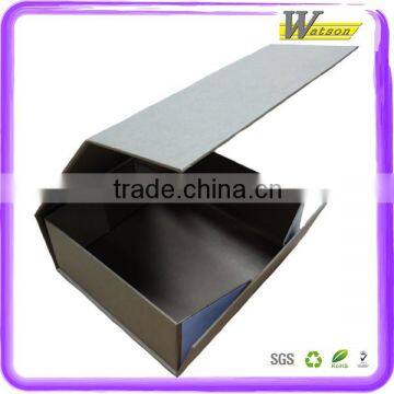 Kraft Paper Hand-made Cardboard Folded Gift Box With Silver/Glod Hot Stamping photo-3