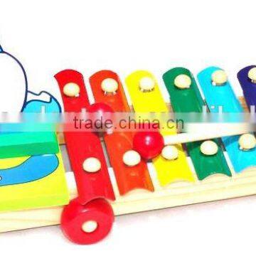 EZ9008Hot Selling Musical Kids Wooden Toys,Elephant Pull Cord Xylophone Musical Wooden Toy, Educational Musical Toys photo-3