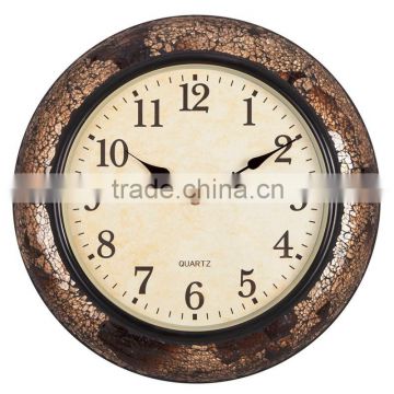 Home decorative mosaic polyresin modern wall mounted clock