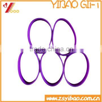 Printed Logo Custom Design Silicone Rubber Wristband, Promotional Gift Silicone Rubber Bracelet photo-3