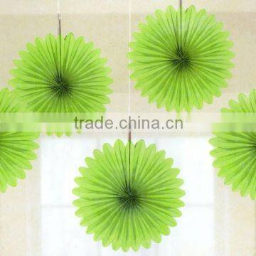 Wholesale high quantity new design tissue paper fan for festival