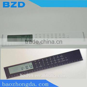 Multi-functional Electric Promotional Scale Calculator Ruler with Functions of Ruler/Calculator/ Clock /Alarm