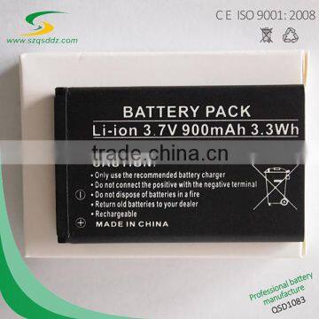 2016 Rechargeable 3.7v 650mAh Portable Battery Pack With Free Sample