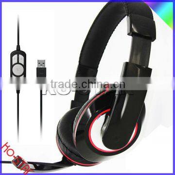 High Sound Quality Super Bass USB Stereo Headset for PC and gaming with 7.1 stereo sound