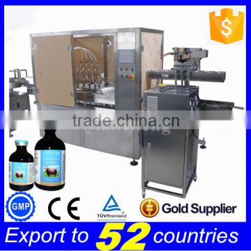 Door to door auto liquid filling and capping machine,glass bottle filling line