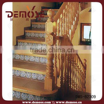 wood staircase handrail and stair handrail covers