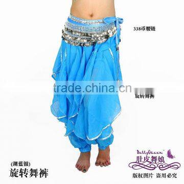 turquoise belly dance harem pants,chiffon costume for belly dancing,belly dance wear,belly dance clothes