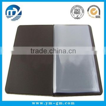 Promotional leather restaurant menu card holder in China