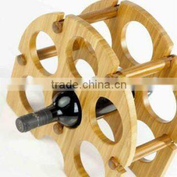 bamboo wine rack