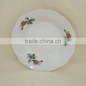 porcelain tableware 8 inch soup plate from shandong