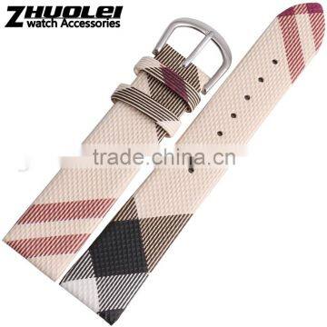 Durable Genuine camouflage Leather Watch Strap 18mm 20mm 22mm wholesale 1PCS