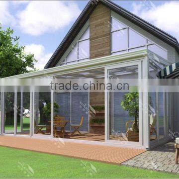 The new laminated glass roof sunroom/glass room/greenhouse for sale