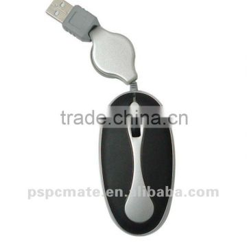 wired mini mouse retractable cable