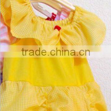 Wholesale high quality little kids fancy dress lovely summer dress girls lace frock designs