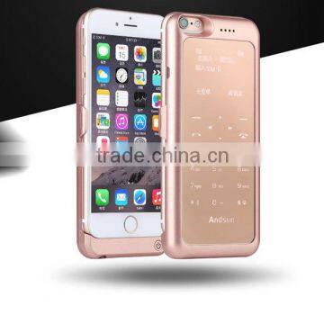 3500mah built in micro USB cable li-polymer battery power bank case for iphone 6 6s