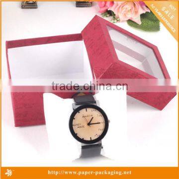 Grey cardbaord luxury single watch display box