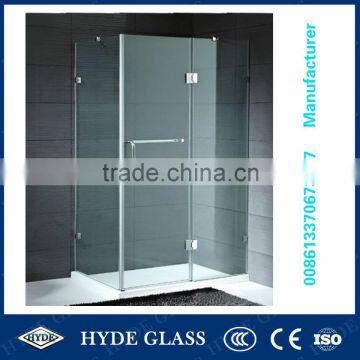 Toughened 6mm shower screen glass bathroom sliding glass door