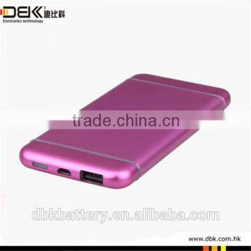 5000mAh Fast Charging High Capacity External Power Banks with CE, FCC and RoHS