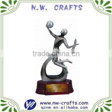 Abstract resin volleyball award trophy crafts