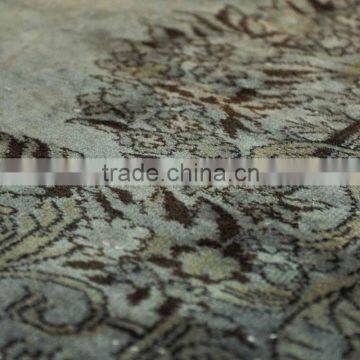 Handmade Turkish Carpet - Grayish Blue Over-dyed Rug (7,8 x 5,8 Feet) photo-2