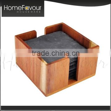 Customisable Packaging Cheap Home Mats Pads Acacia Coaster Holder