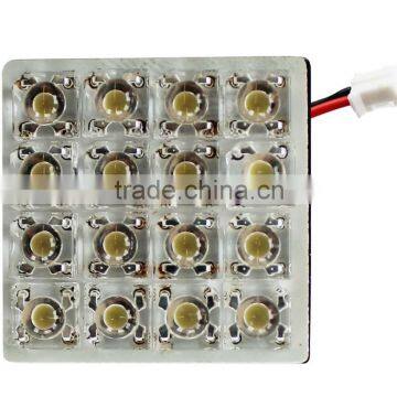 factory sale square led dome PCB lamp interior light 35x35mm