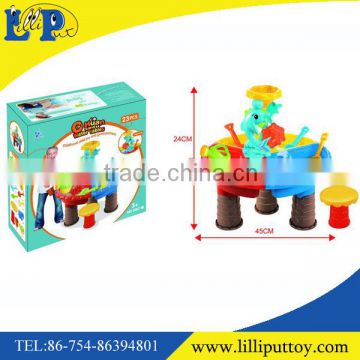 Summer toy 23pcs sand beach table play set toys