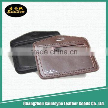 PU leather ID card holder neck wallet