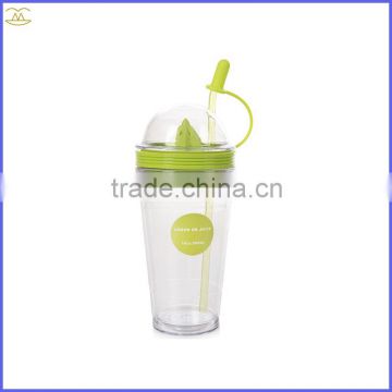 2016 Leak-proof Custom Plastic Bpa Free Fruit Infuser Water Bottle