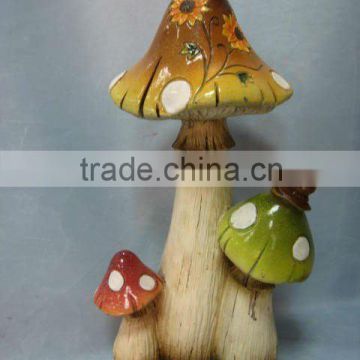 three mushroom decoration