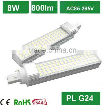 2014 new design 8w g24 led plug lamps lights downlights