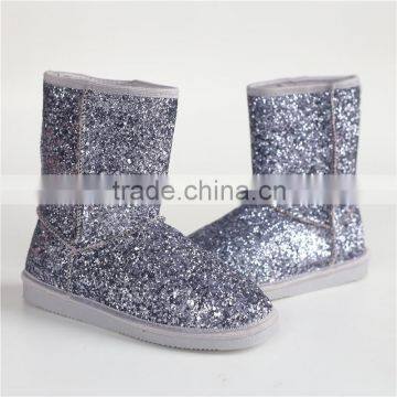 Ladies grey glitter boot